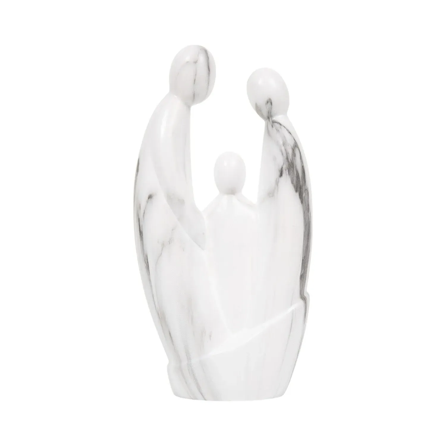 Marble Family Ornament - White image