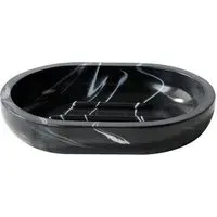 Marble Soap Dish - Black