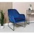 Margot Accent Chair - Navy, Velvet