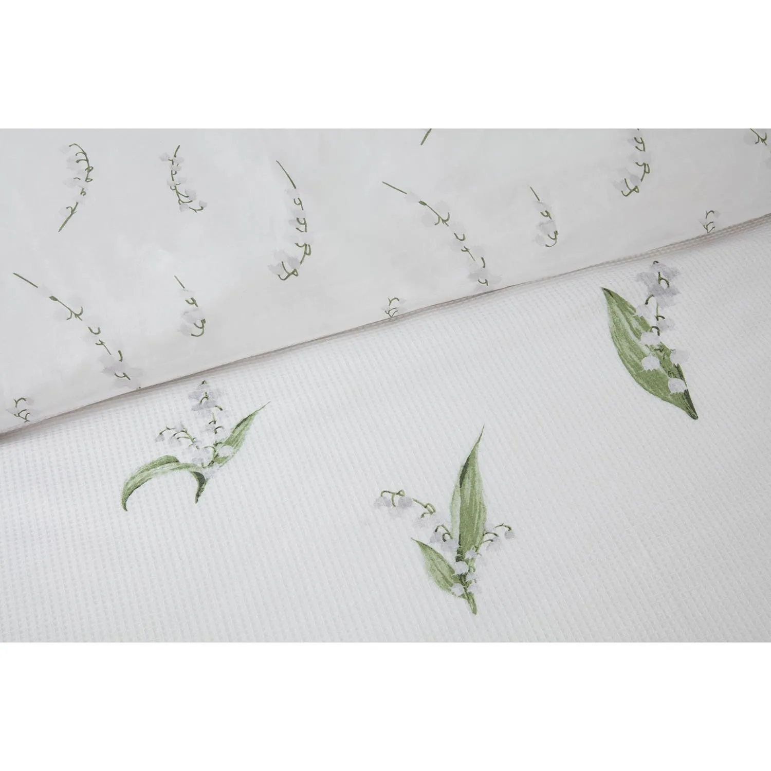 Margot Double Waffle Duvet Cover Set - White