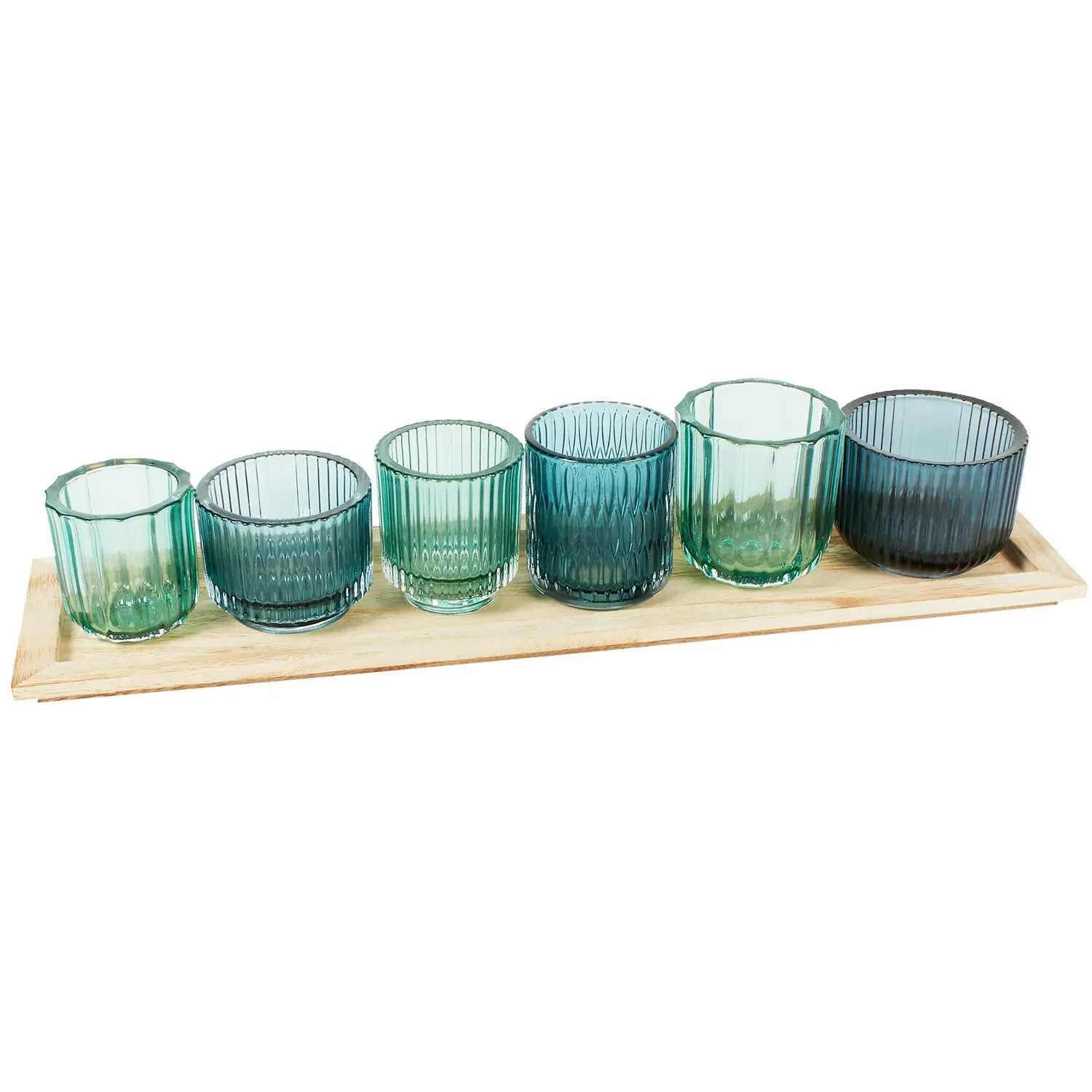 Mari Candle Tray - Blue