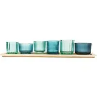 Mari Candle Tray - Blue