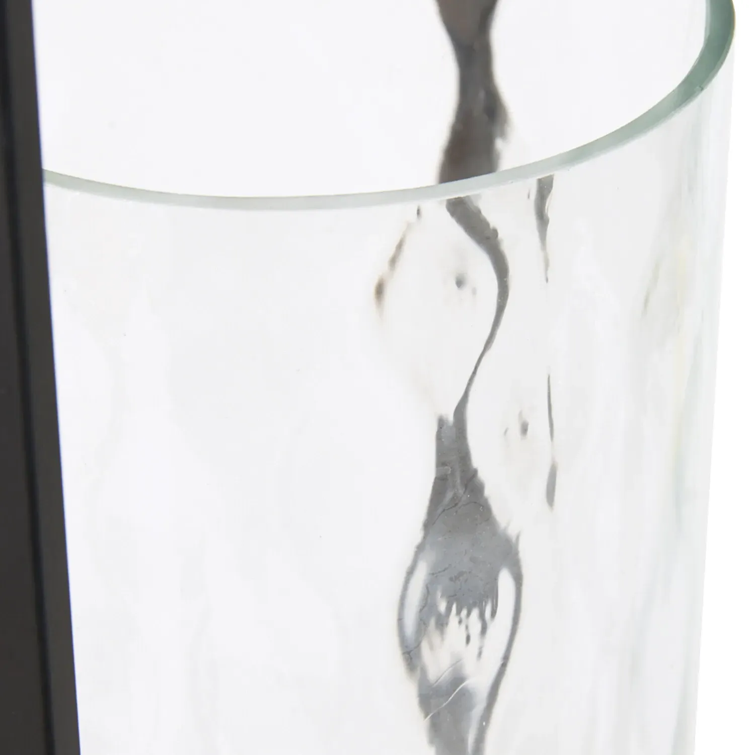 Mari Large Hammered Lantern - Black