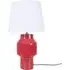 Maria Table Lamp with White Shade - Magenta
