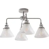Marina 4 Light Fitting - Silver