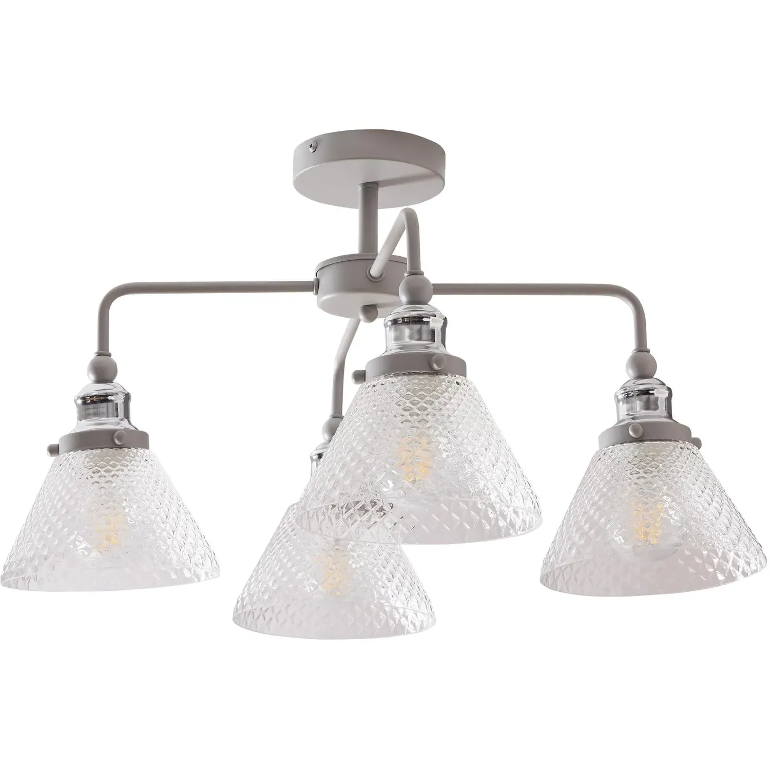 Marina 4 Light Fitting - Silver image