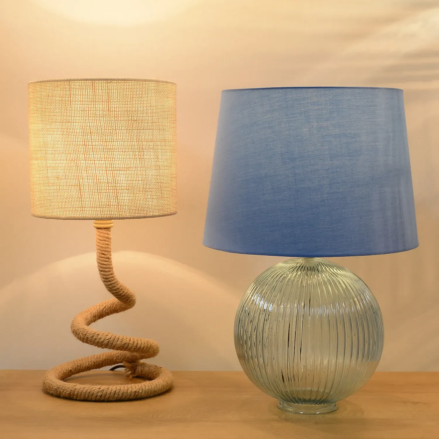 Marina Rope Table Lamp - Cream