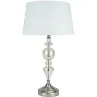 Marleigh Table Lamp - White, Silver