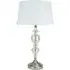 Marleigh Table Lamp - White, Silver
