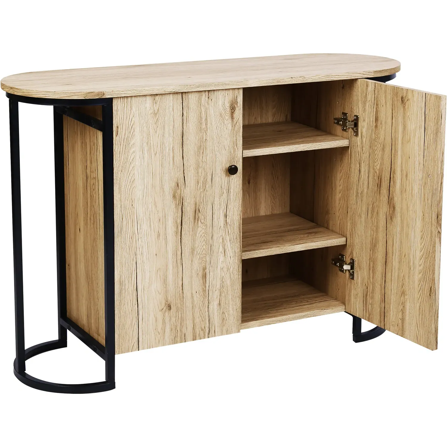 Marseille 2 Door Wood Effect Sideboard - Brown