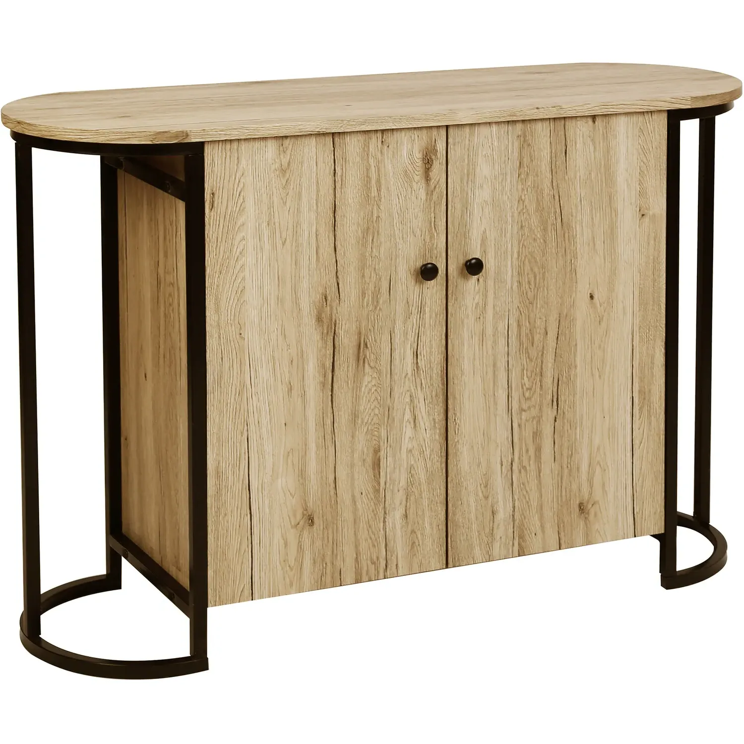 Marseille 2 Door Wood Effect Sideboard - Brown