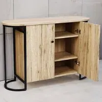 Marseille 2 Door Wood Effect Sideboard - Brown