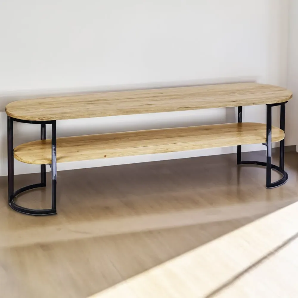 Marseille TV Unit with Storage - Light Oak image