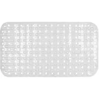 Massage Bath Mat with Suction Cups - Transparent, PVC