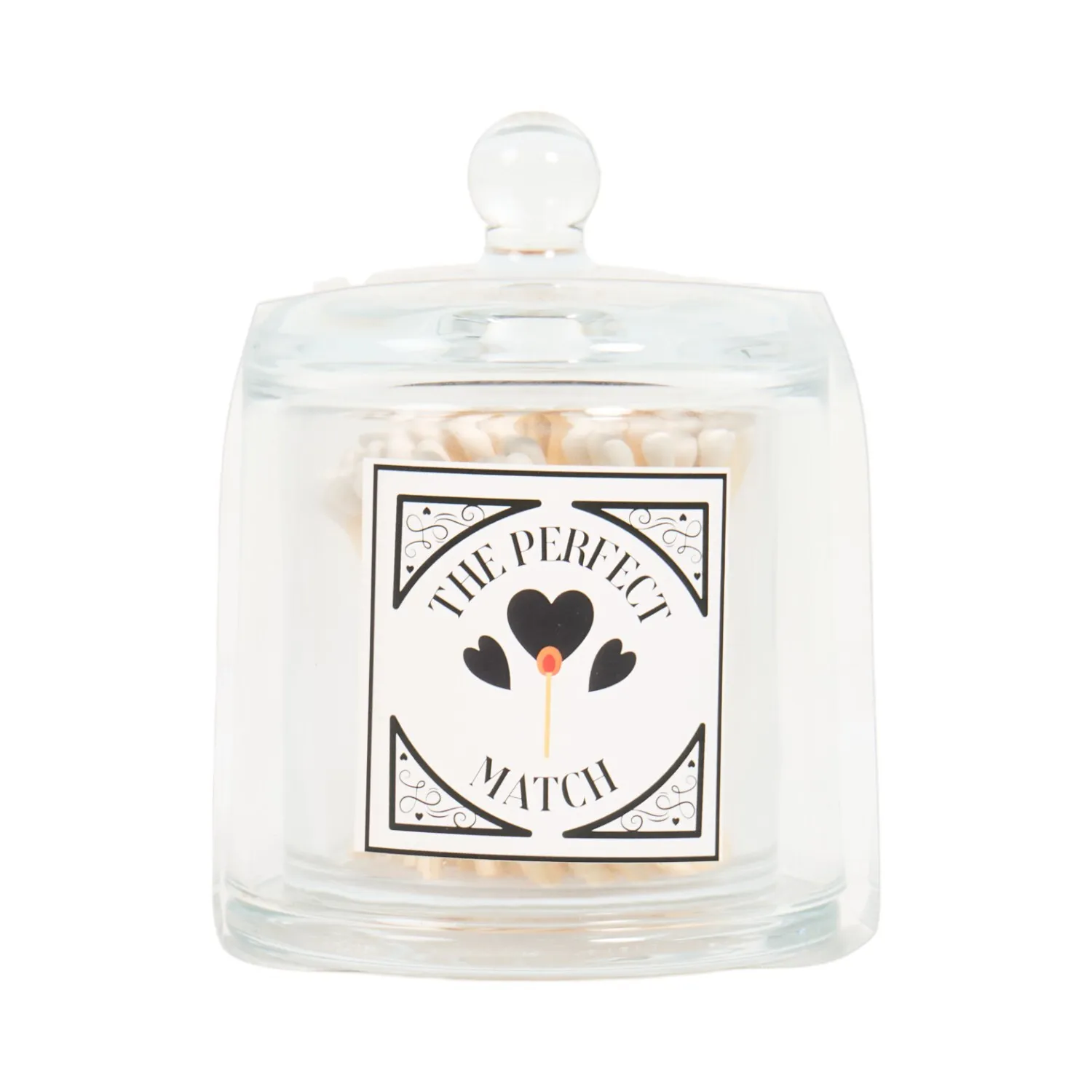 Matches in Glass Jar - Clear image