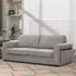 Matilda 2-Seater Sofa with Cupholders - Grey, Fabric