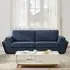 Matilda 3-Seater Sofa with Cupholders - Blue