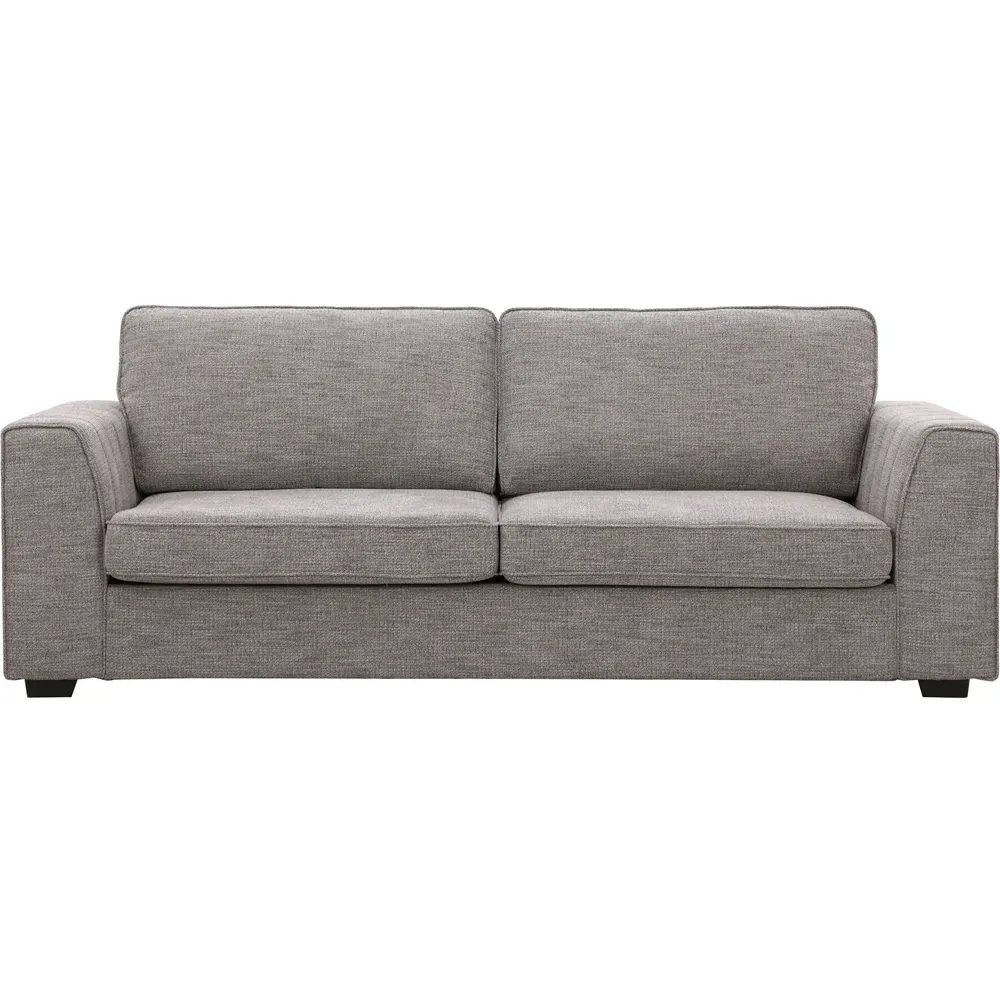 Matilda 3-Seater Sofa with Cupholders - Grey, Fabric