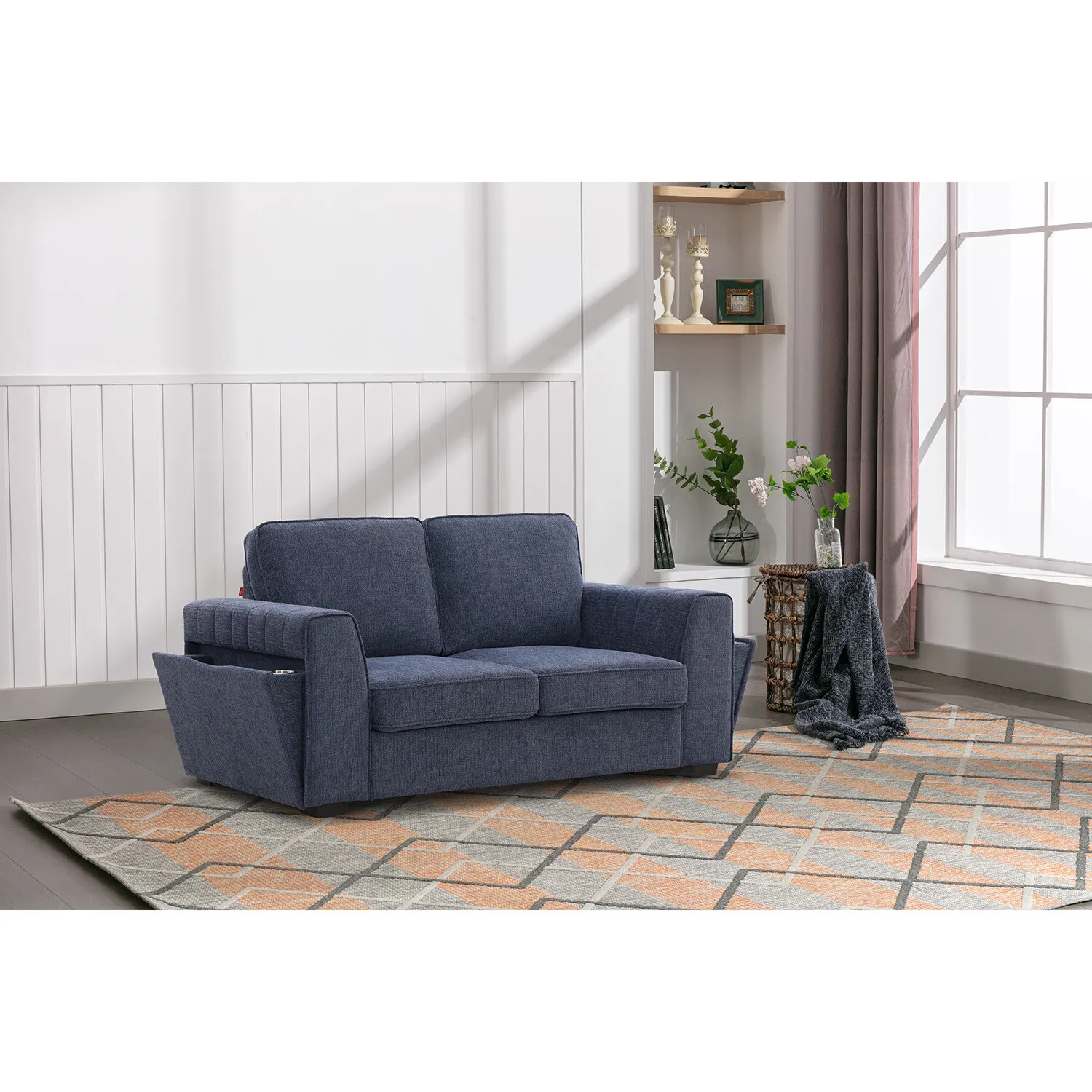 Matilda Chair with Cupholders - Blue