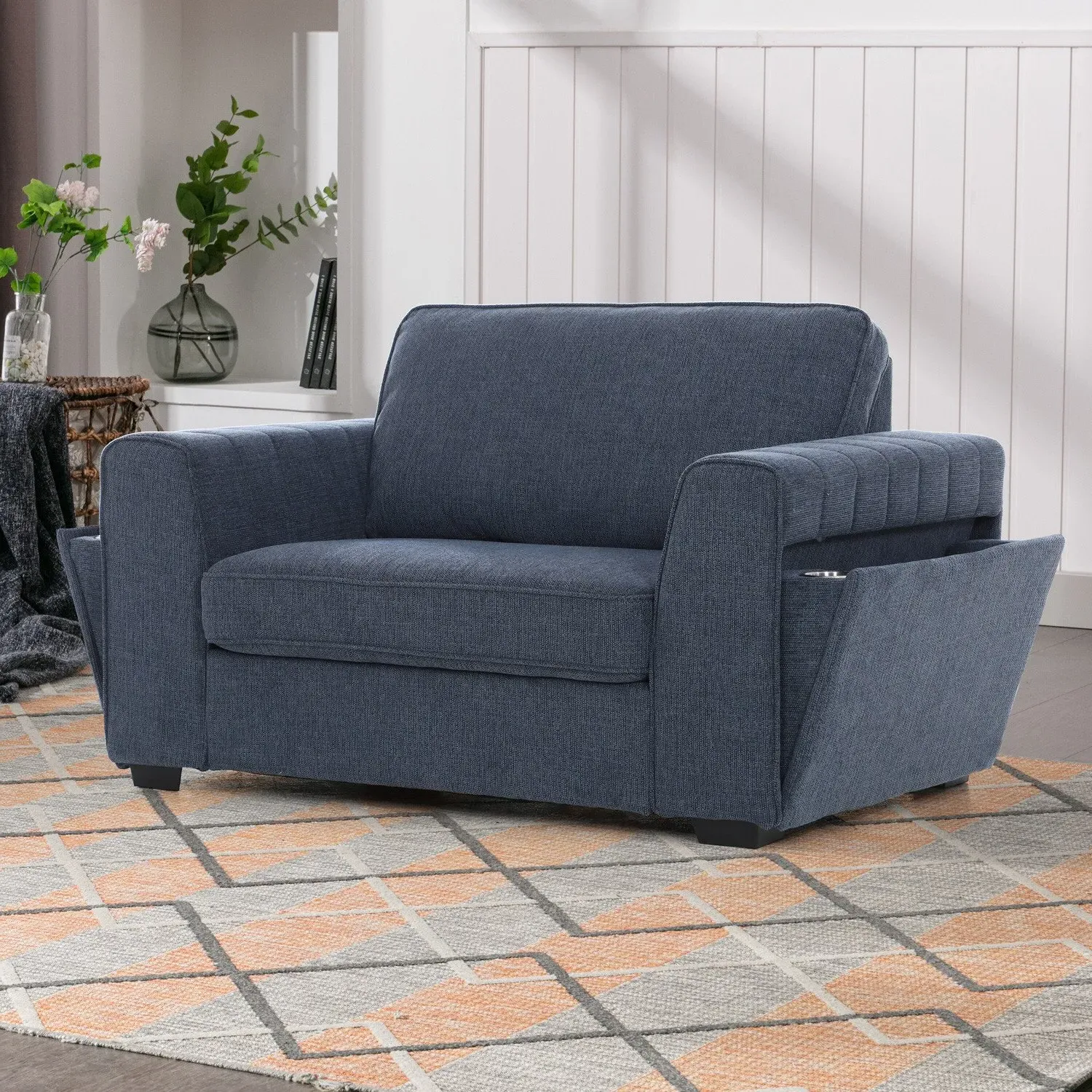 Matilda Chair with Cupholders - Blue image