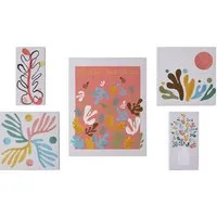 Matisse Inspired Wall Art 5 Pack - White