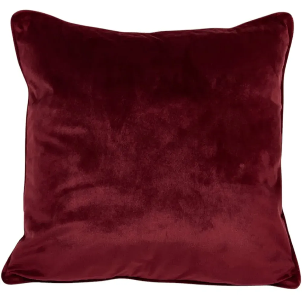 Matte Velvet Accent Cushion - Burgundy image