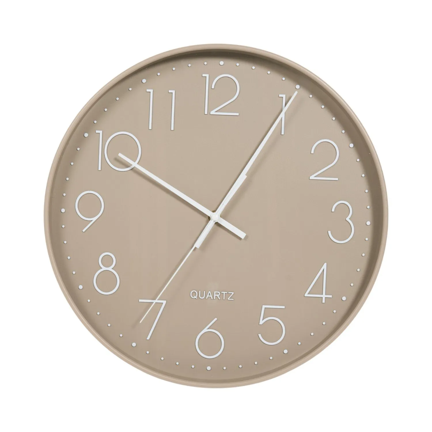 Matte Wall Clock - Taupe