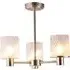Maven 3 Arm Flush Ceiling Fitting - Brushed Nickel
