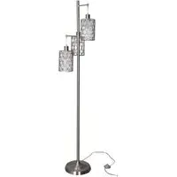 Maya 3 Light Floor Lamp - Silver