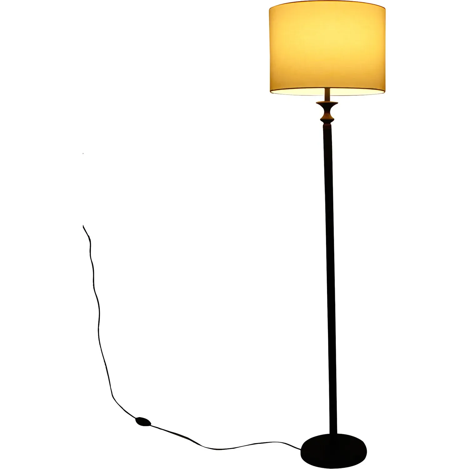 Maybelle Floor Lamp - White and Black