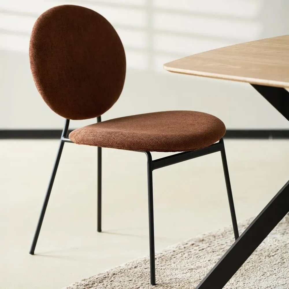 Maybury Pair of Dining Chairs - Burnt Orange image