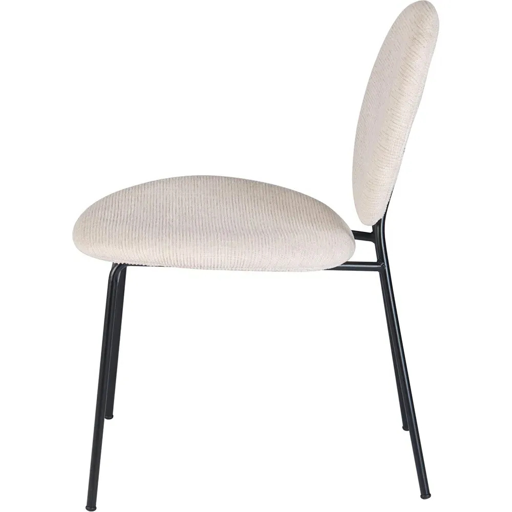 Maybury Pair of Dining Chairs - Cream