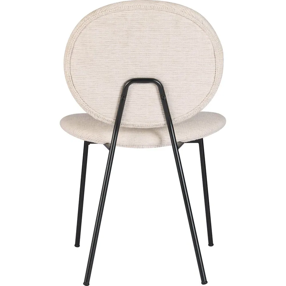 Maybury Pair of Dining Chairs - Cream