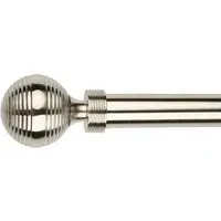 Mayfair 170-300cm Extendable Curtain Pole - Satin Silver