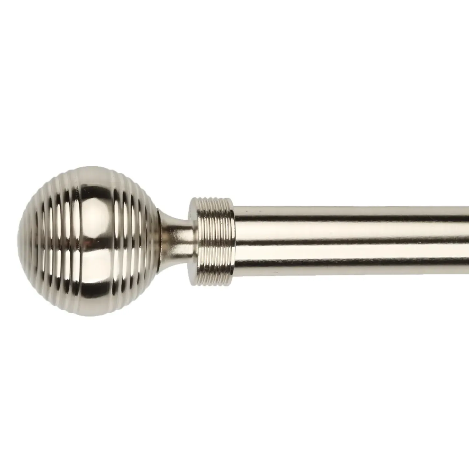 Mayfair 170-300cm Extendable Curtain Pole - Satin Silver