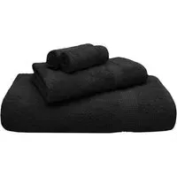 Mayfair Egyptian Cotton Bath Towel Set of 2 - Black