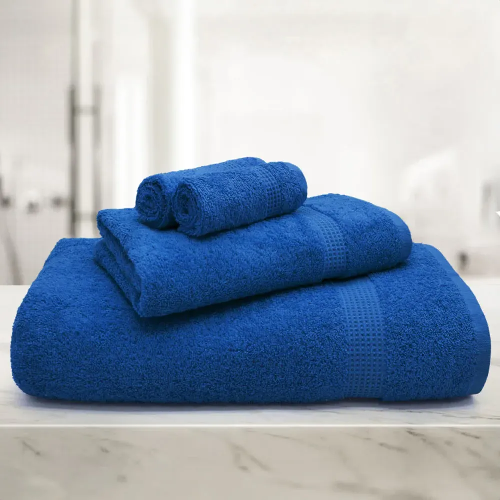 Mayfair Egyptian Cotton Bath Towel Set of 2 - Blue
