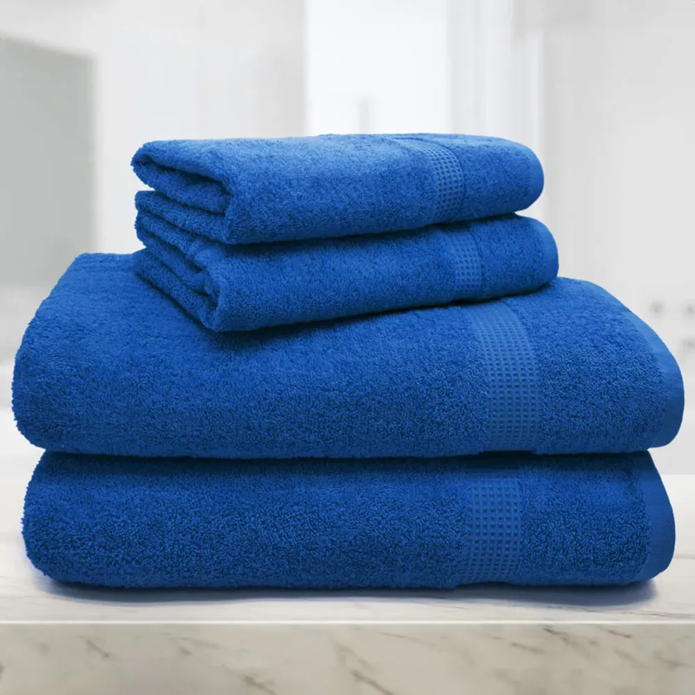 Mayfair Egyptian Cotton Bath Towel Set of 2 - Blue