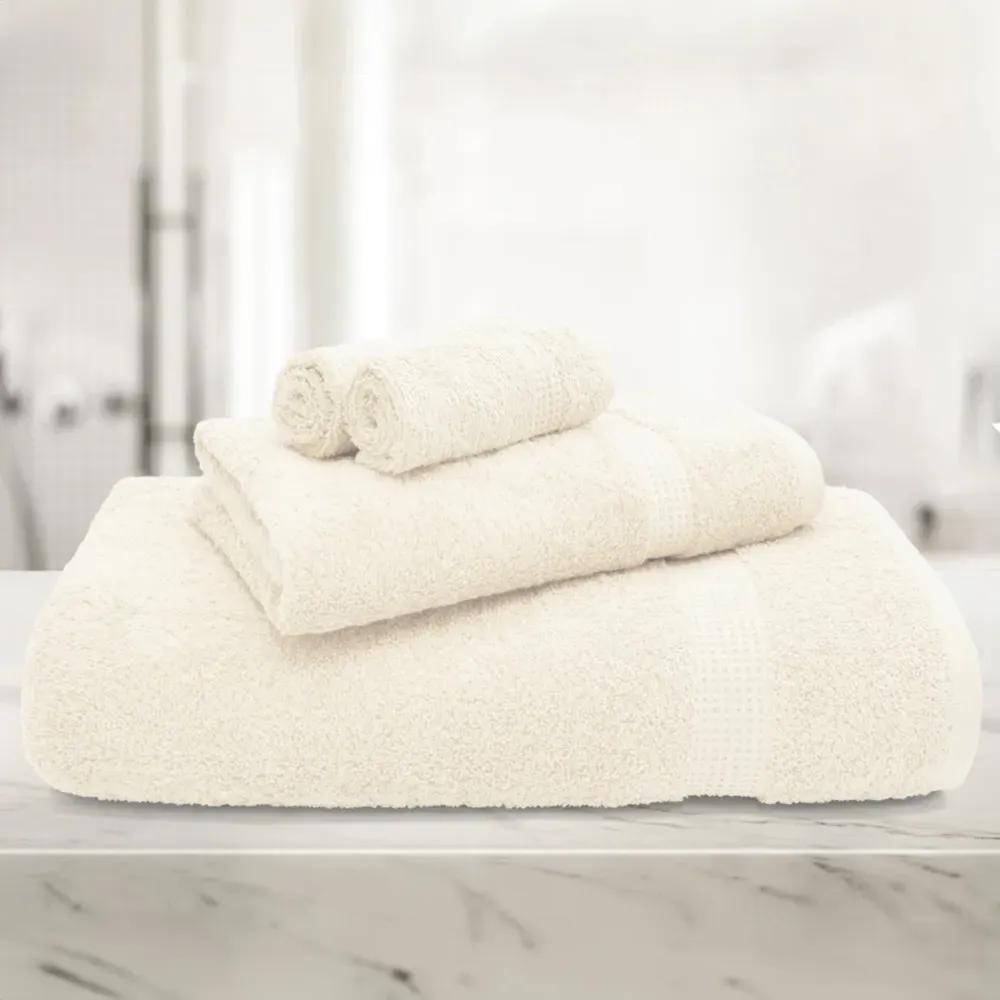 Mayfair Egyptian Cotton Bath Towel Set of 2 - Cream