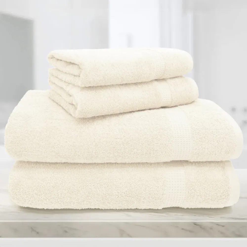 Mayfair Egyptian Cotton Bath Towel Set of 2 - Cream