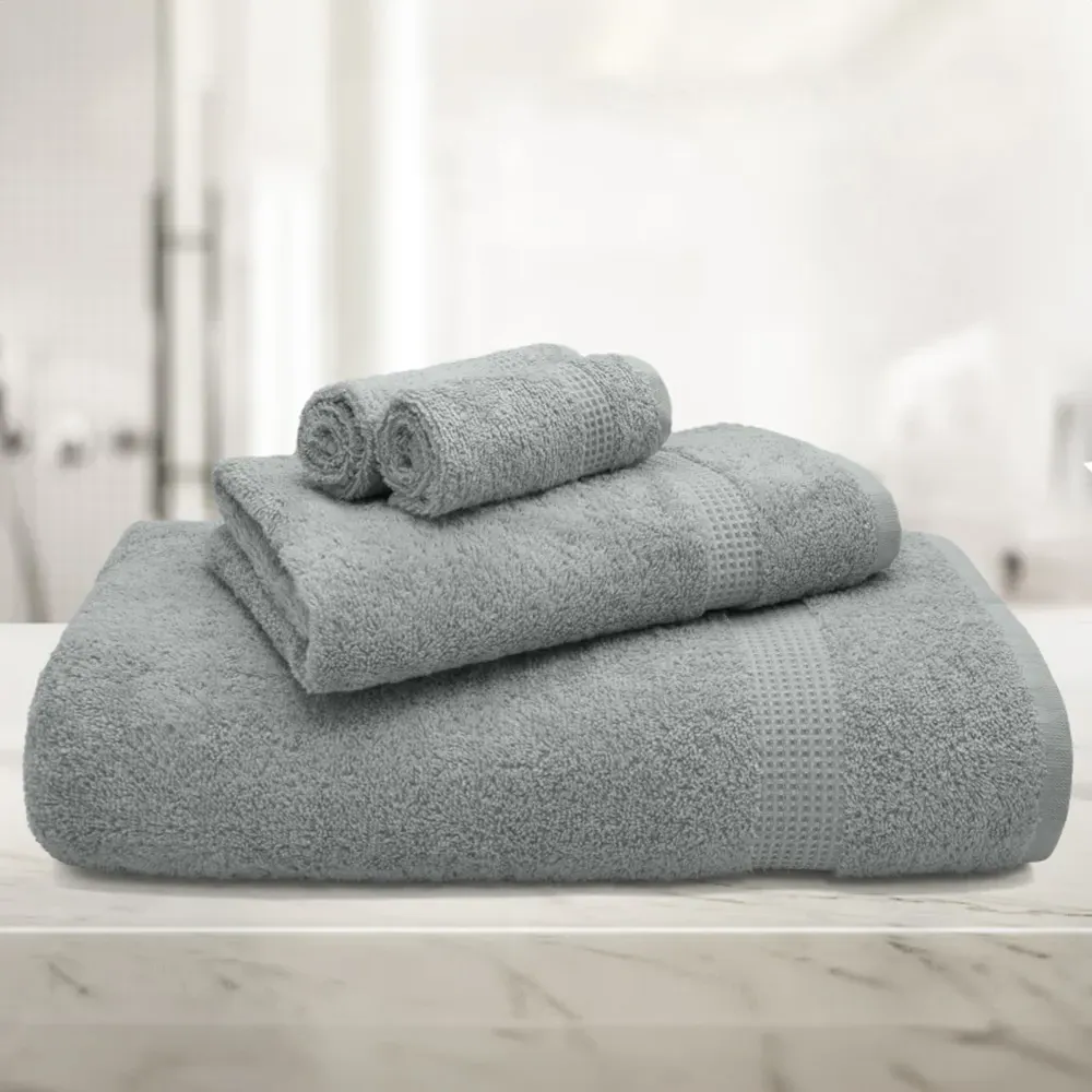 Mayfair Egyptian Cotton Bath Towel Set of 2 - Grey