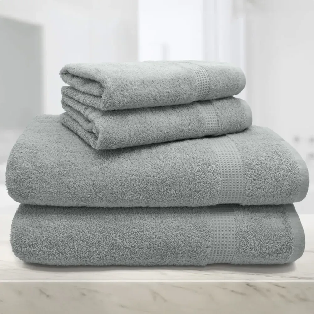 Mayfair Egyptian Cotton Bath Towel Set of 2 - Grey