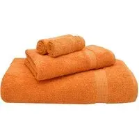 Mayfair Egyptian Cotton Bath Towel Set of 2 - Orange