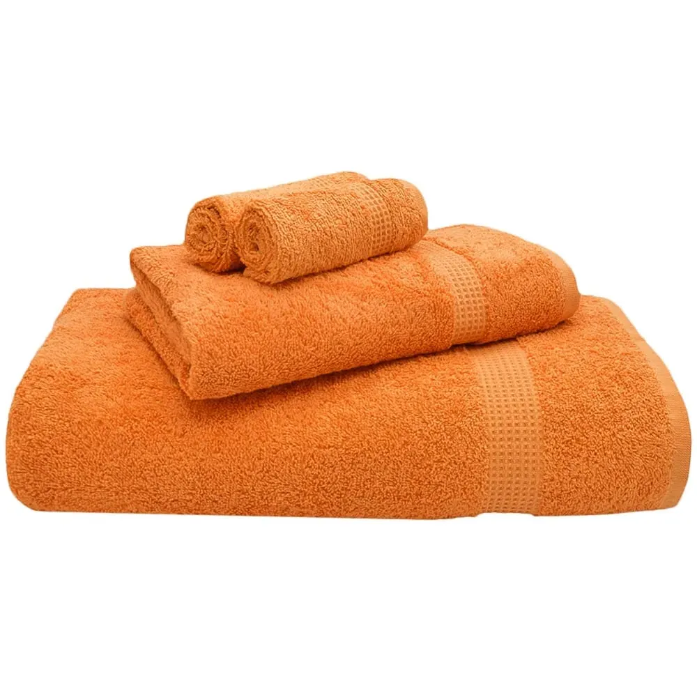 Mayfair Egyptian Cotton Bath Towel Set of 2 - Orange