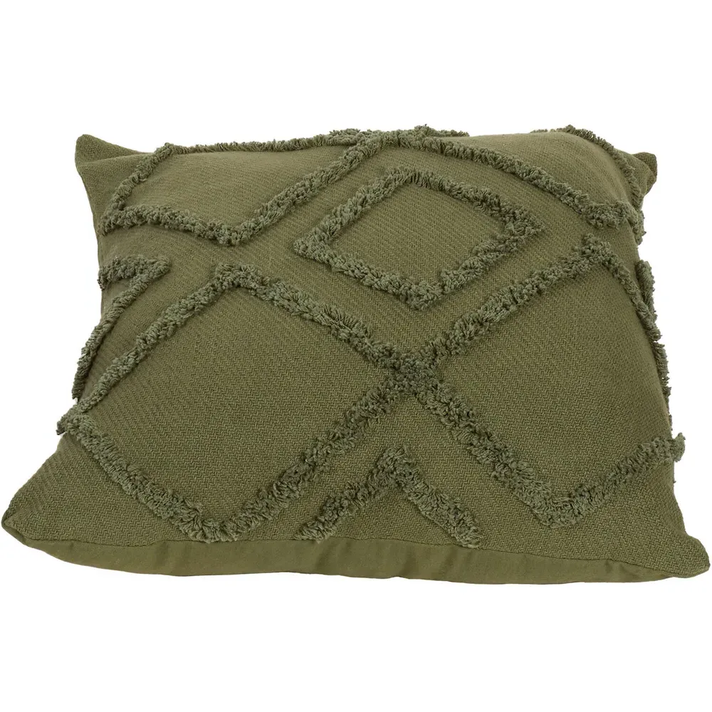 Medina Tufted Cushion - Khaki