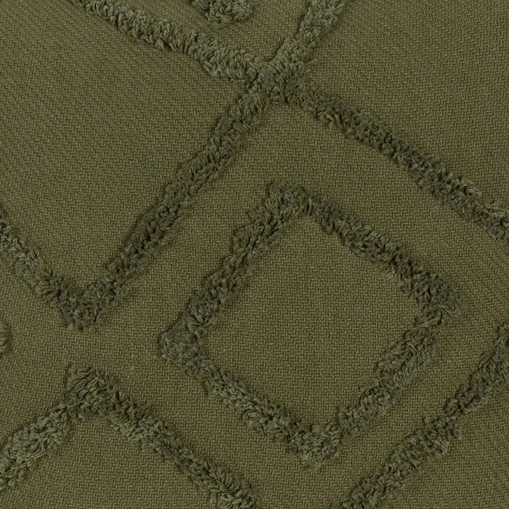Medina Tufted Cushion - Khaki
