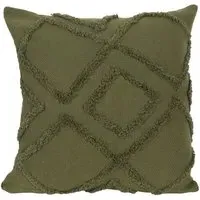 Medina Tufted Cushion - Khaki