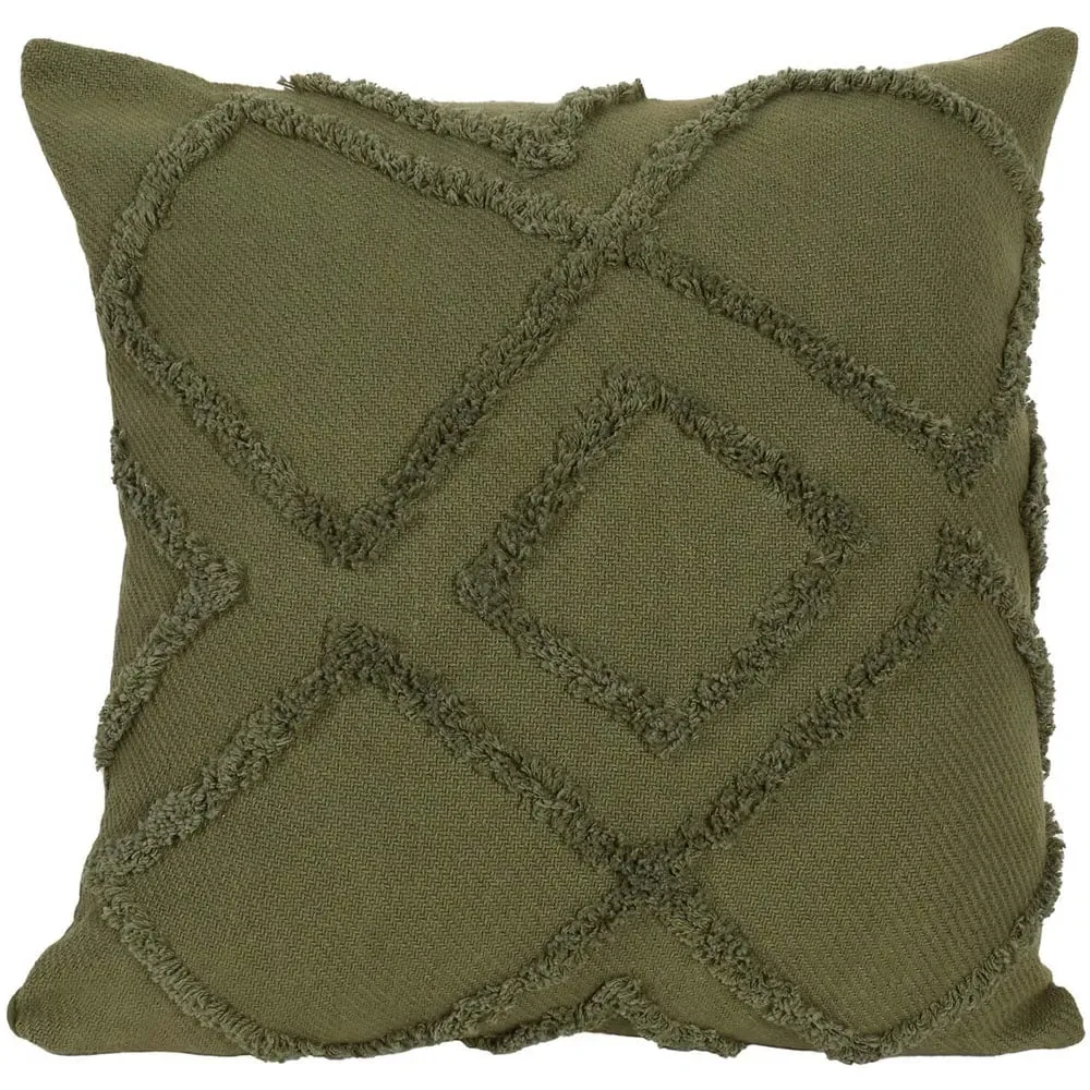Medina Tufted Cushion - Khaki image