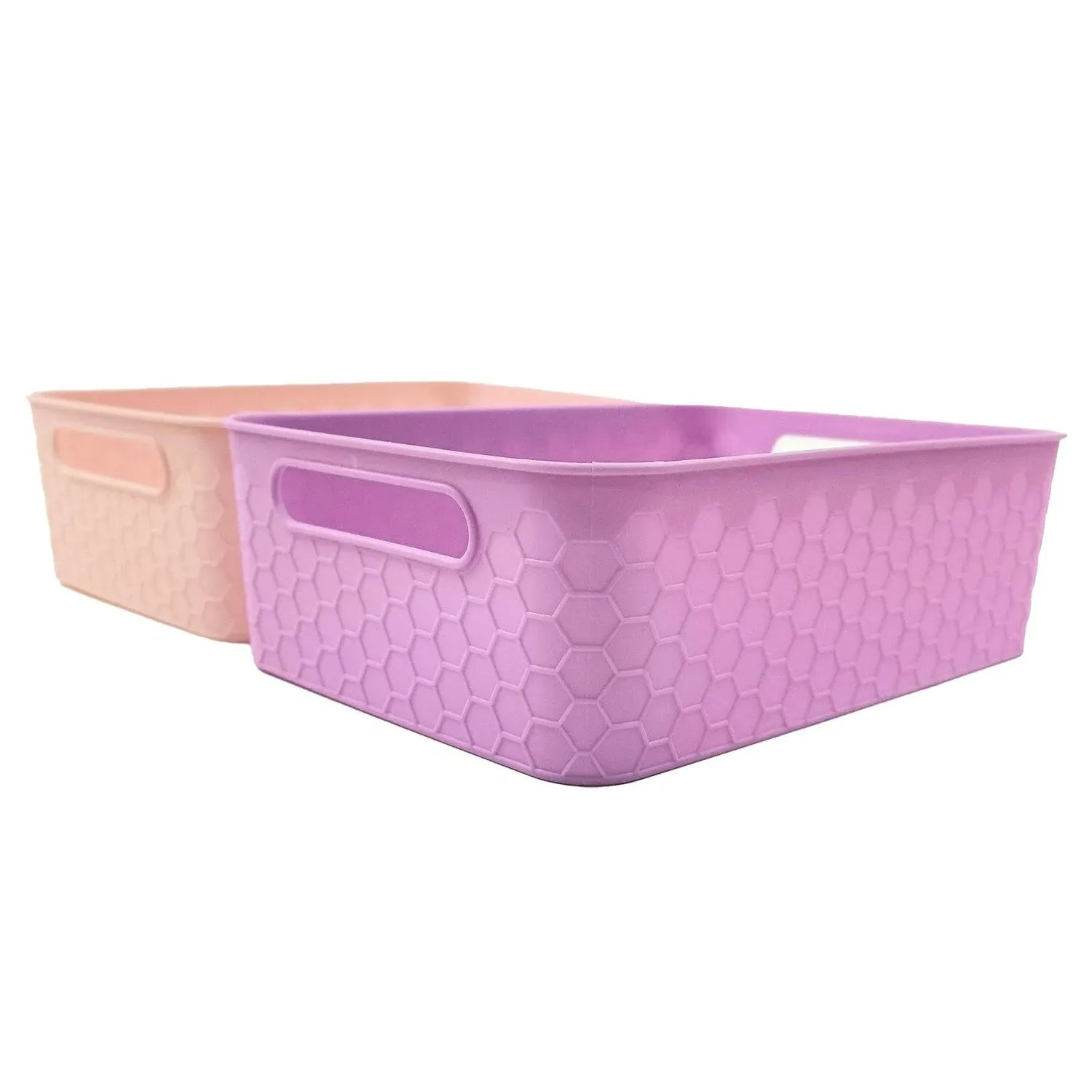 Medium Honeycomb Storage Basket with Handles - Assorted image