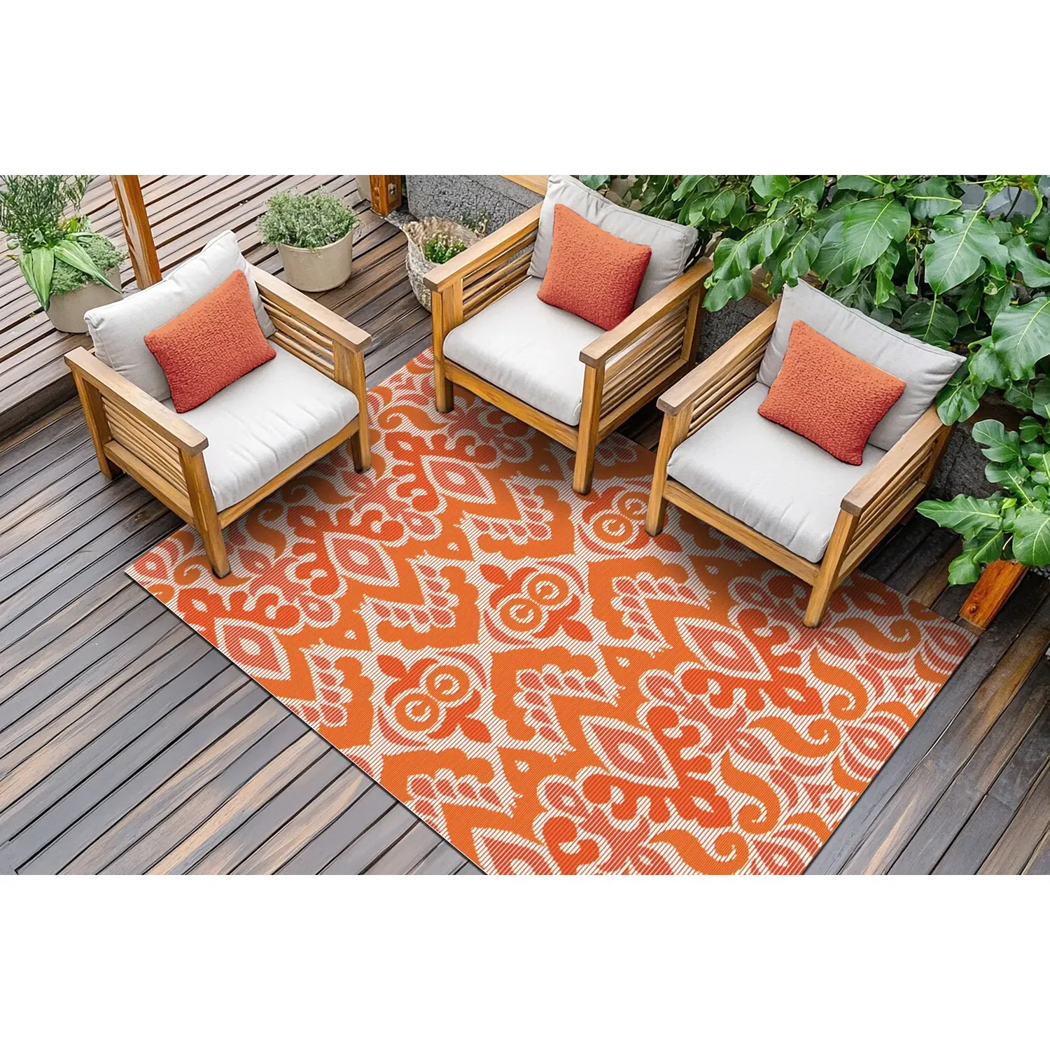Meknes Outdoor Rug - Orange